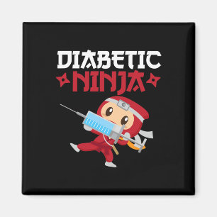 Aimant Ninja diabétique Type 1 Sensibilisation au diabète