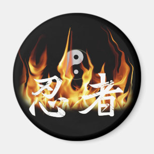 Aimant Ninja en feu