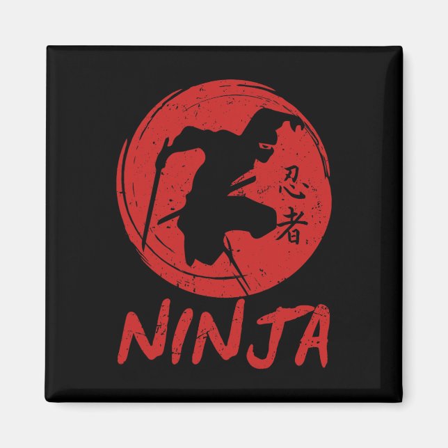Aimant Ninja En Formation Ninja Guerrier Obstacle Cours K (Devant)
