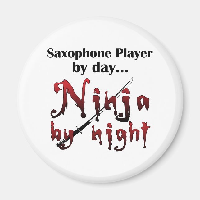 Aimant Ninja saxophone (Devant)
