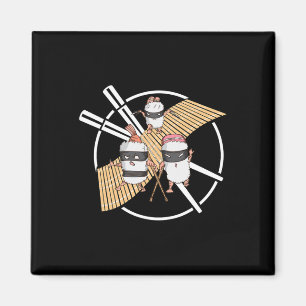 Aimant Ninja Sushi Commence Une Mission Secourue Karate