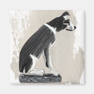 Aimant Nipper, RCA Chien Vue Côté