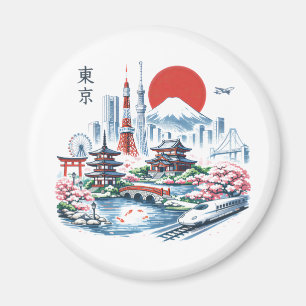 Aimant Nippon Sakura Tokyo Cerisier