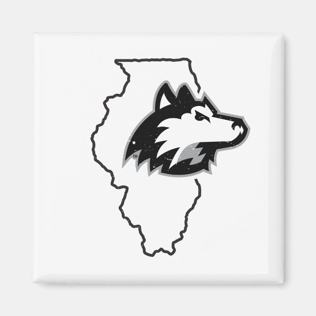 Aimant NIU Huskies State Love (Devant)