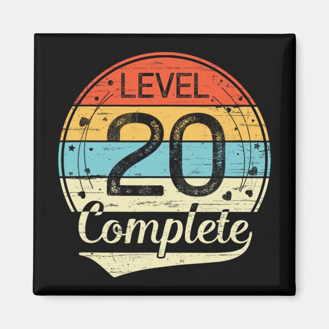 Aimant Niveau 20 - 20e anniversaire du Mariage T (Devant)