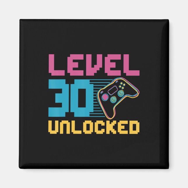 Aimant Niveau 30 déverrouillé Jeu Anniversaire (Devant)