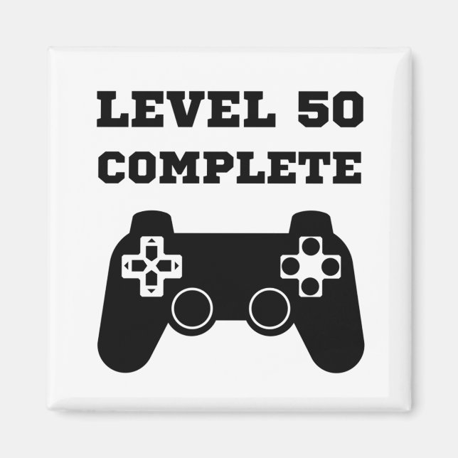 Aimant Niveau 50 achevé 50e anniversaire (Devant)