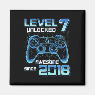 Aimant Niveau 7 Débloqué Fête de jeu vidéo 7e Anniversair
