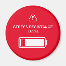 Niveau de résistance au stress Minimaliste monochr