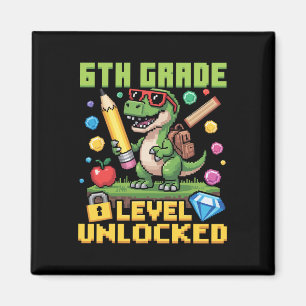 Aimant Niveau débloqué 6e année Dinosaur Ck To School Gam