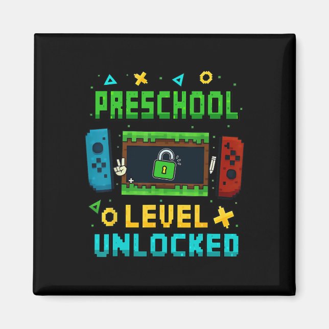 Aimant Niveau Maternelle Débloqué Ck Pour École Pixel Art (Devant)