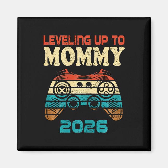 Aimant Niveau Rétro Pour Devenir Maman 2026 Annonce De Gr (Devant)