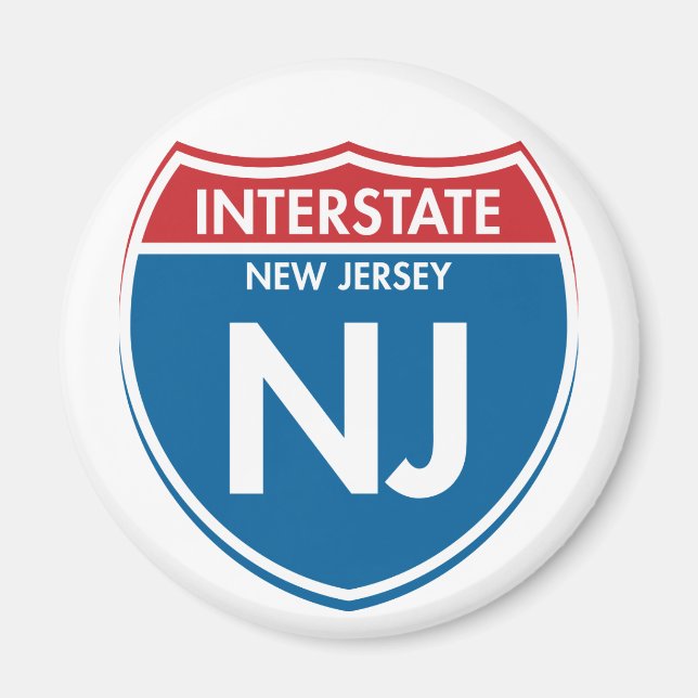 Aimant NJ Interstate New Jersey (Devant)