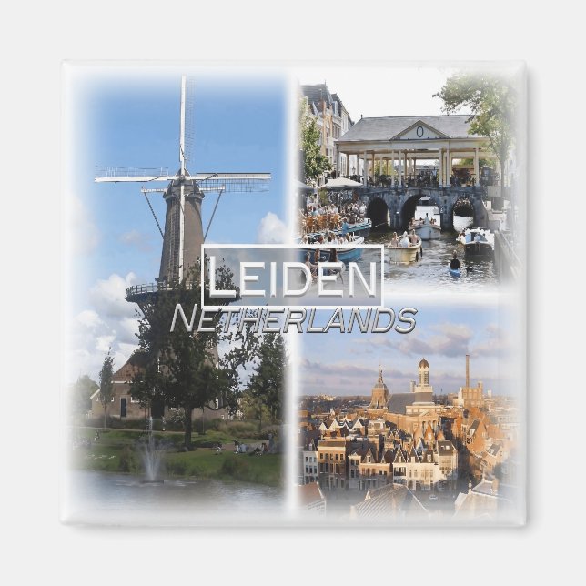 Aimant NL0032 Europe, Pays-Bas, Leiden, réfrigérateur (Devant)