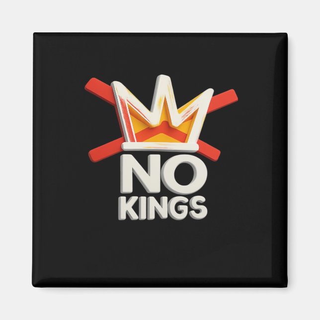 Aimant No Kings Anti Minimal Clean Design (Devant)
