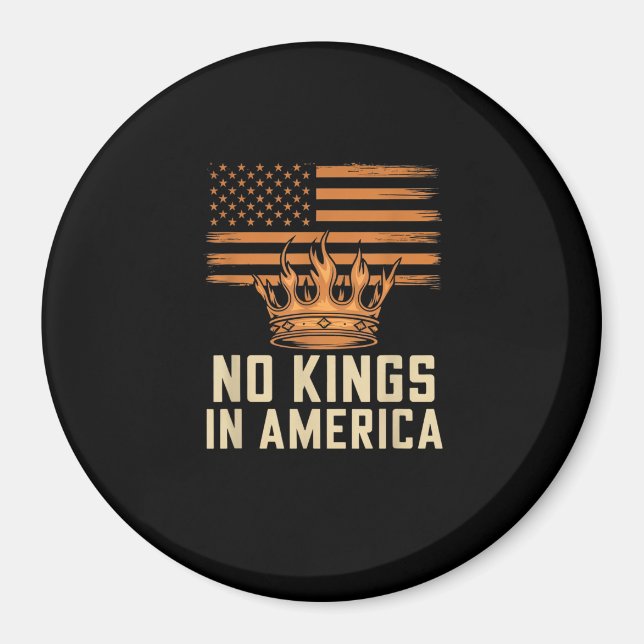 Aimant No Kings In America United States Independence Cre (Devant)
