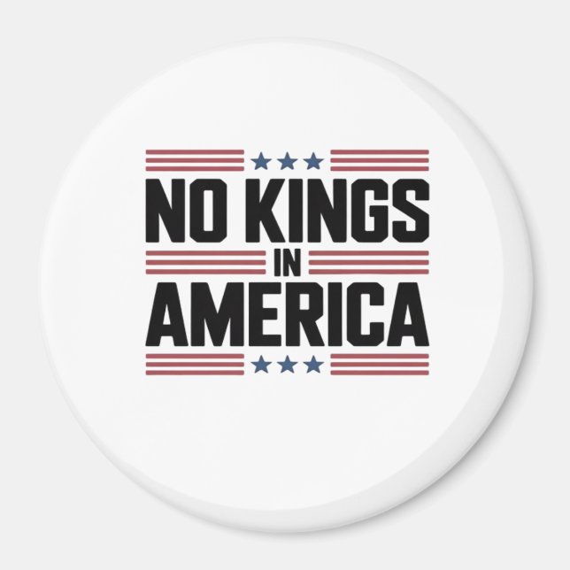 Aimant No Kings In America USA Creative Style (Devant)