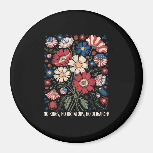 Aimant No Kings No Dictators No Oligarchs In America Funn (Devant)