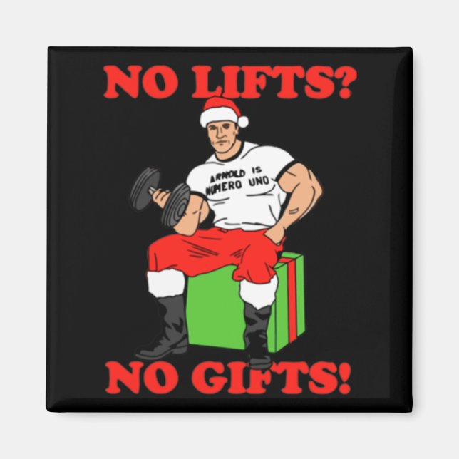 Aimant No Lifts No Arnold Schwarzenegger Christma  (Devant)
