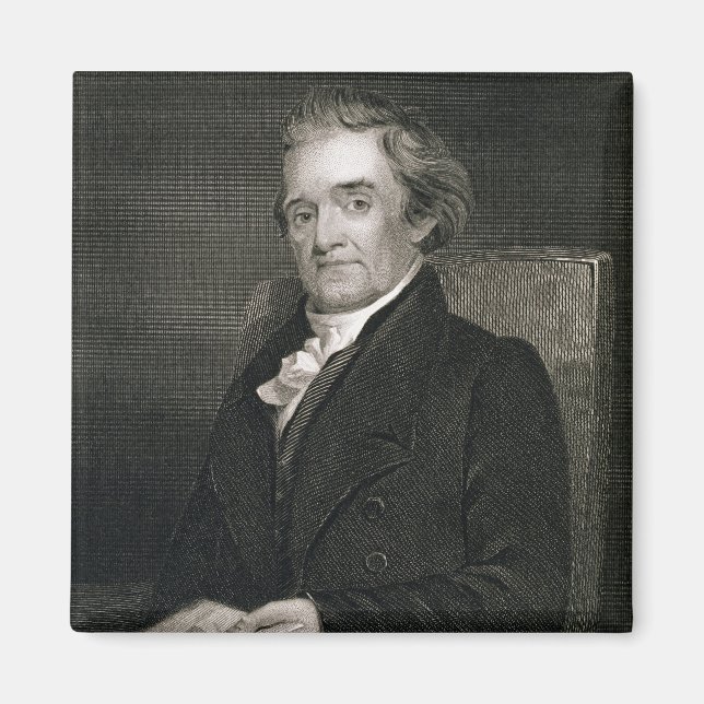Aimant Noah Webster (1758-1843) gravée par Frederick W. (Devant)