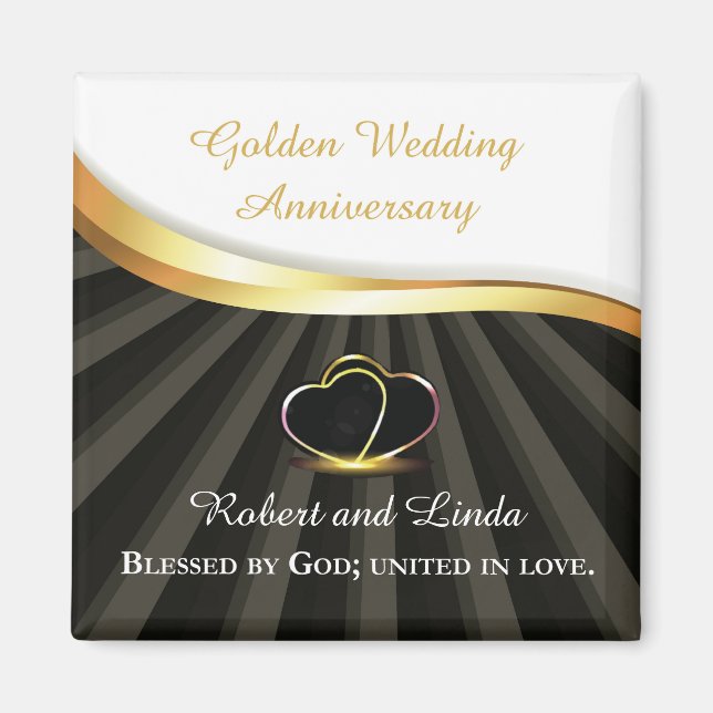 Aimant Noces d'or religieuses 50 ans de mariage  (Devant)