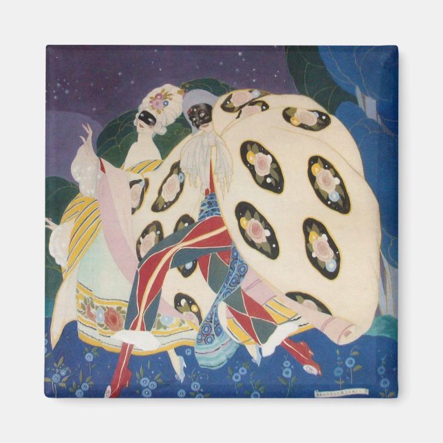 Aimant NOCTURNE WITH MASKS / Venetian Masquerade (Devant)