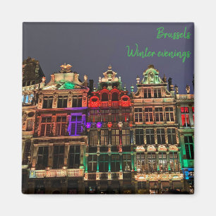 Aimant Noël à Bruxelles, Belgique souvenir de voyage 