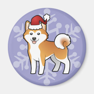 Aimant Noël Akita Inu/Shiba Inu
