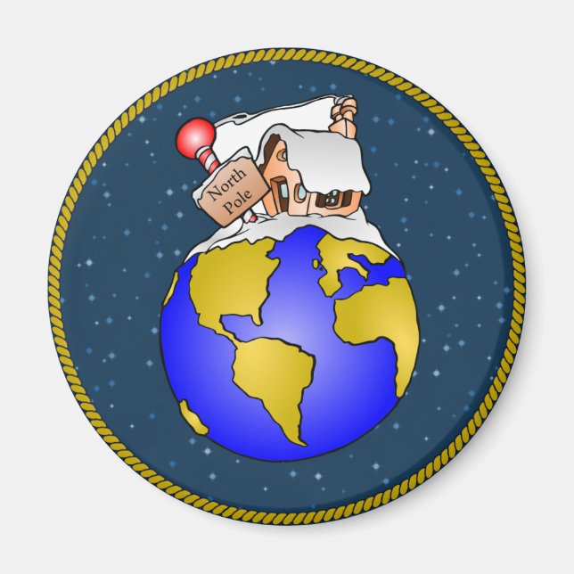 Aimant Noël au Pôle Nord (Devant)