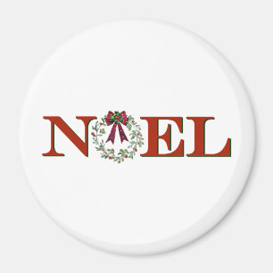 Aimant Noel avec couronne
