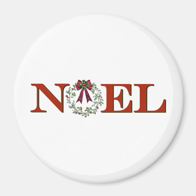 Aimant Noel avec couronne (Devant)