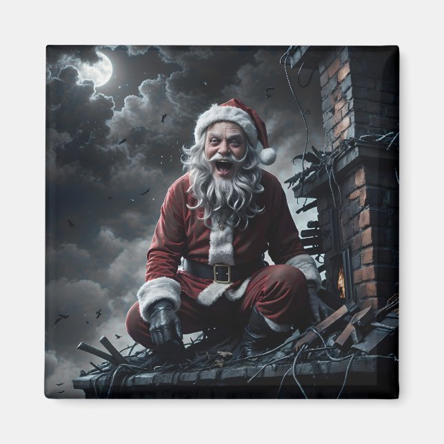 Aimant Noël avec le jumeau de Santa Claus (Devant)