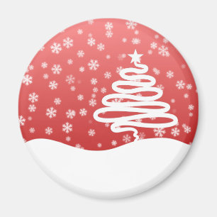 Aimant Noël blanc