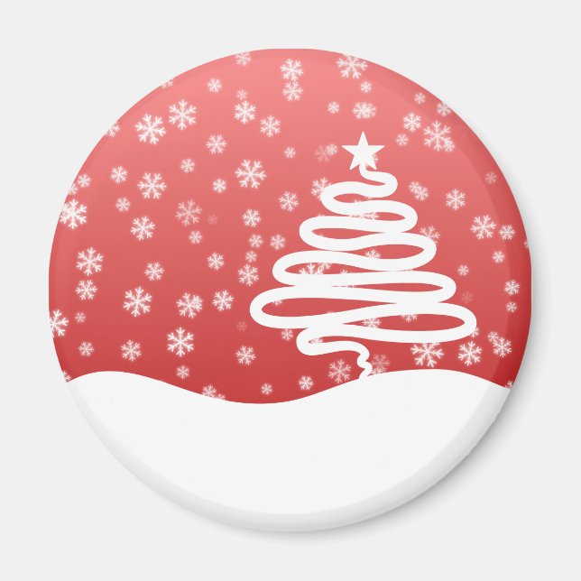 Aimant Noël blanc (Devant)