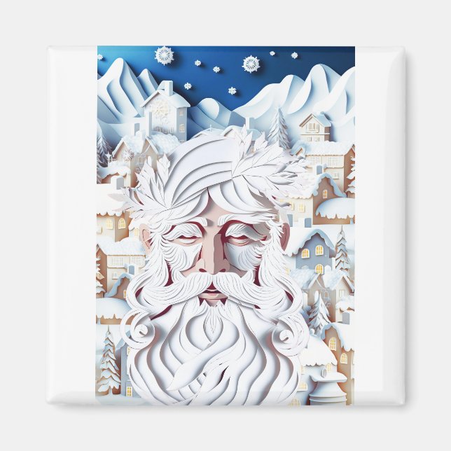 AIMANT NOËL BLANC (Devant)