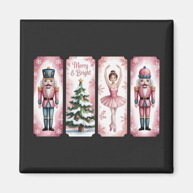 Aimant Noël Casse-Noisette Fête Cadeau de Fêtes  (Devant)