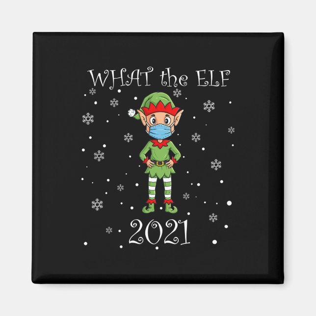 Aimant Noël Ce que l'Elf 2021 amusent Noël (Devant)