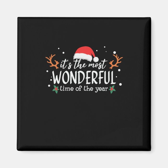 Aimant Noël C'Est Le Moment Le Plus Merveilleux (Devant)
