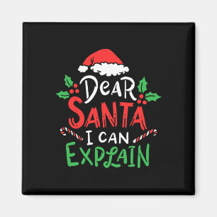 Aimant Noël Cher Père Noël Je Peux Expliquer Funny Père N
