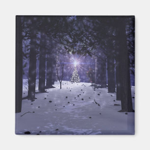 Aimant Noël dans l'aimant de pins
