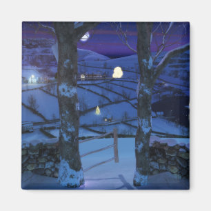 Aimant Noël dans l'aimant de verre