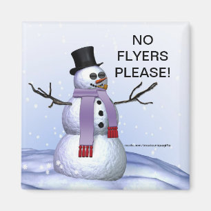 Aimant Noël de bonhomme de neige aucuns insectes