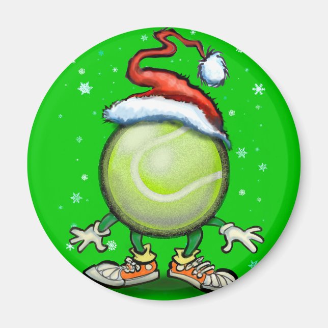 Aimant Noël de tennis (Devant)