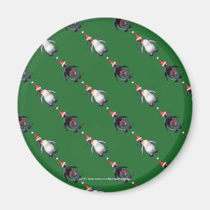 Aimant Noël des pingouins
