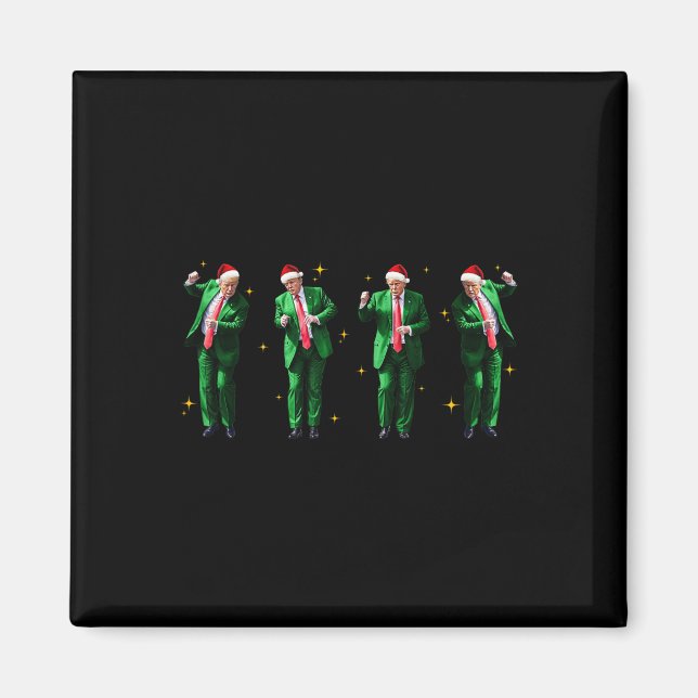 Aimant Noël Donald Trump Président 2024 Dancing Funn (Devant)