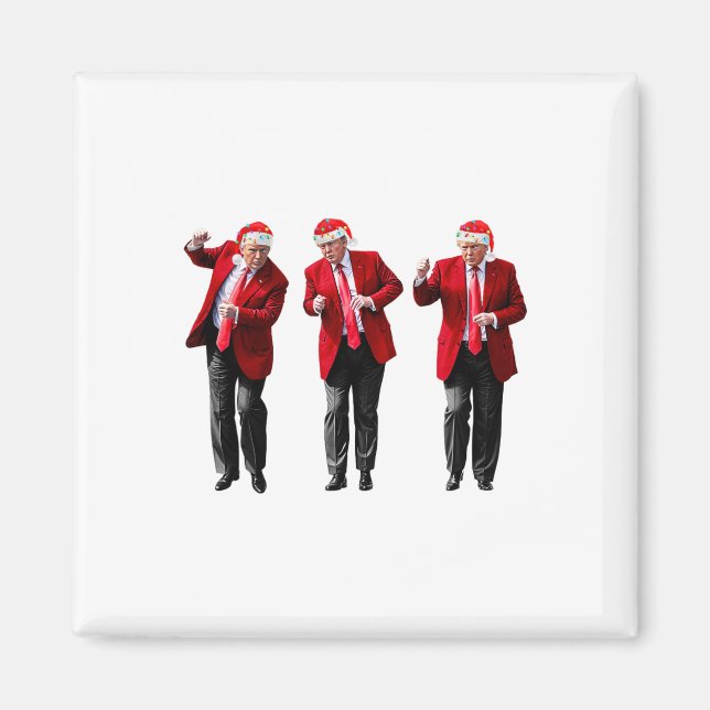 Aimant Noël Donald Trump Président 2024 Dancing Funn (Devant)
