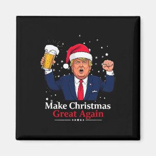 Aimant Noël drôle Trump Rendre Noël super