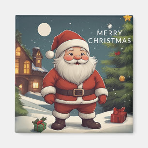 Aimant Noël élégant et festif Père Noël Fêtes de fin d'an