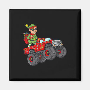 Aimant Noël Elf équitation Monster Camion Garçons Enfants