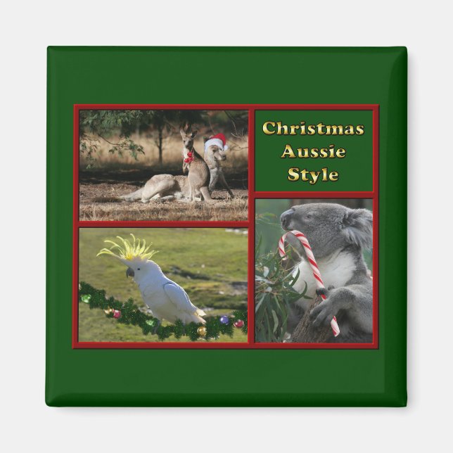 Aimant Noël en Australie (Devant)